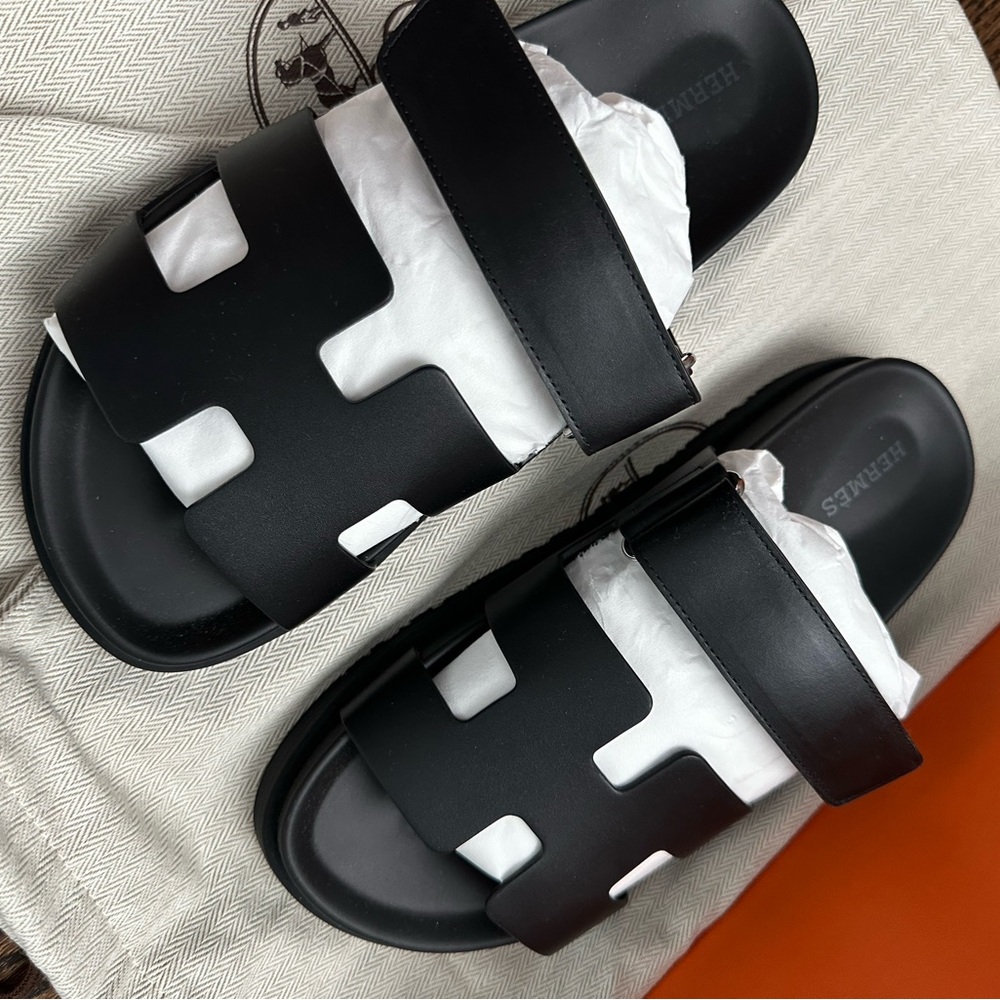 BNIB Hermes Chypre Sandals Women 37 (Brand New)